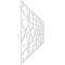 Ekena Millwork Set of Four Panels for 94 1/2"W x 32 1/4"H Haswell Fretwork Wainscot Wall Paneling WPKP16X01X47HWL - alternate 3